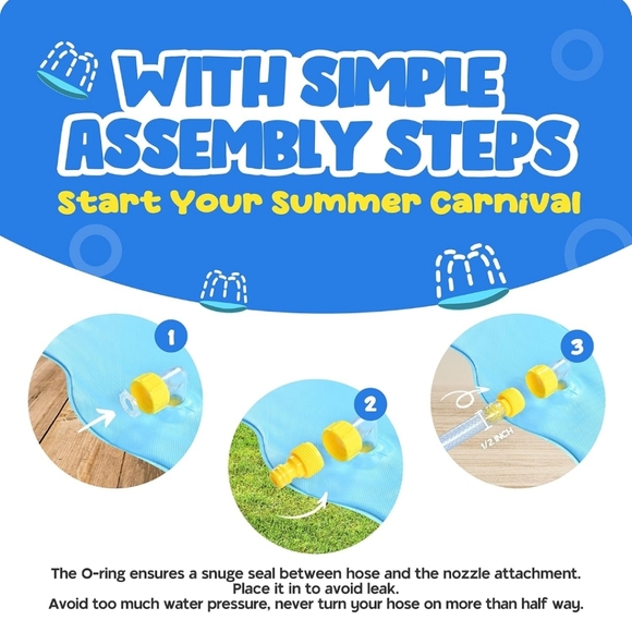 Bellachiddo 67in Toy Splash Mat - Picture 3 of 10